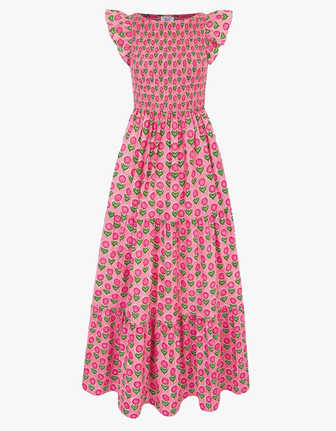 Pink City Prints - David Bowie Midi Dress
