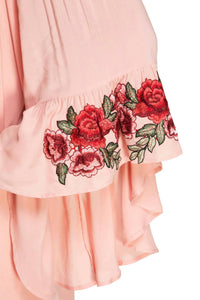 She + Sky - Floral Off The Shoulder Mini Dress - PLUS