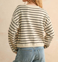 Miou Muse - Sofe Knitted Striped Sweater
