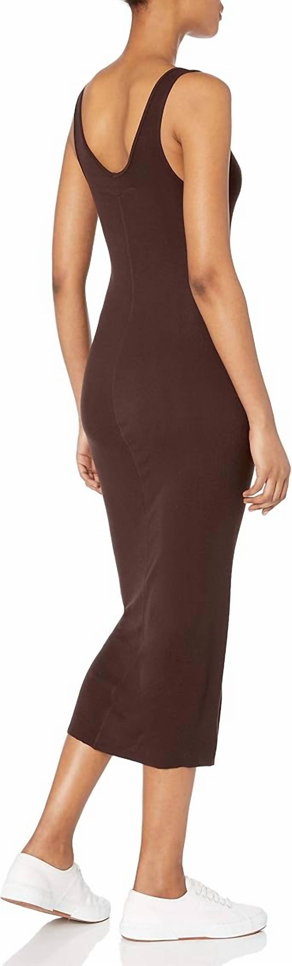 Enza Costa - SILK KNIT TANK MIDI DRESS