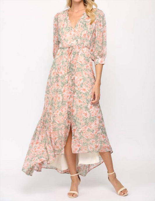 Floral Print Wrap Dress