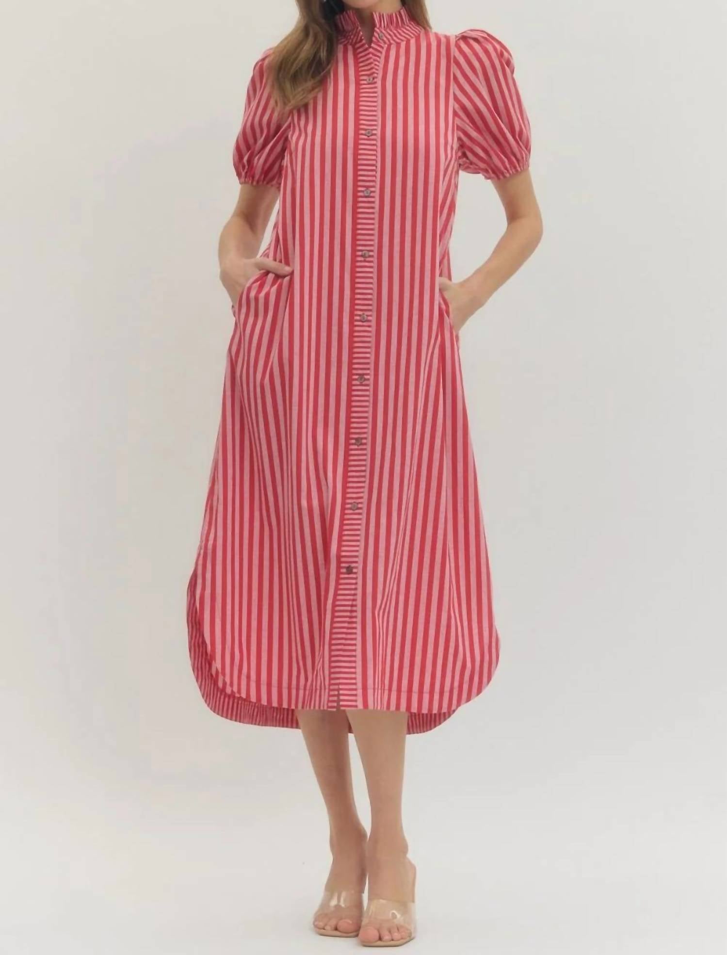 Entro - Longline Midi Dress