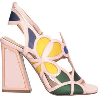 Exe Women's Dominic High Heeled Block Sandal in pink - women's heels