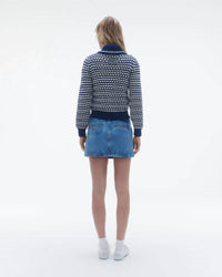 Guest In Residence Women's Kirby Jacket in residence women s kirby jacket in midnight combo - women's jacket - alternate view