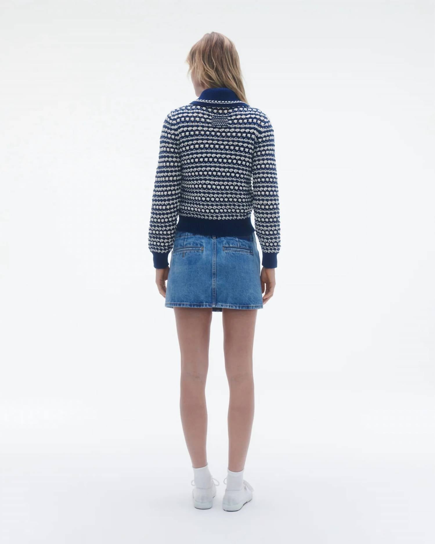 Guest In Residence Women's Kirby Jacket in residence women s kirby jacket in midnight combo - women's jacket - alternate view