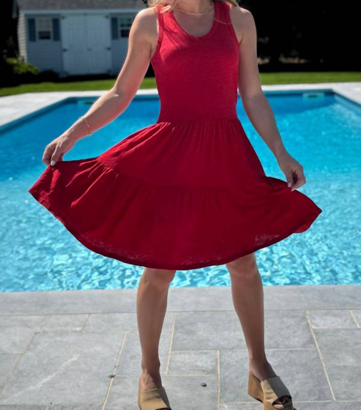 tiered tank dress Bobi