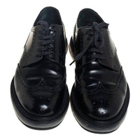 Prada Men's Air Sole Derby Full Brogue Leather Business Shoes in black - men's shoe - alternate view