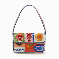 America & Beyond - Women's Beaded Shoulder Bag