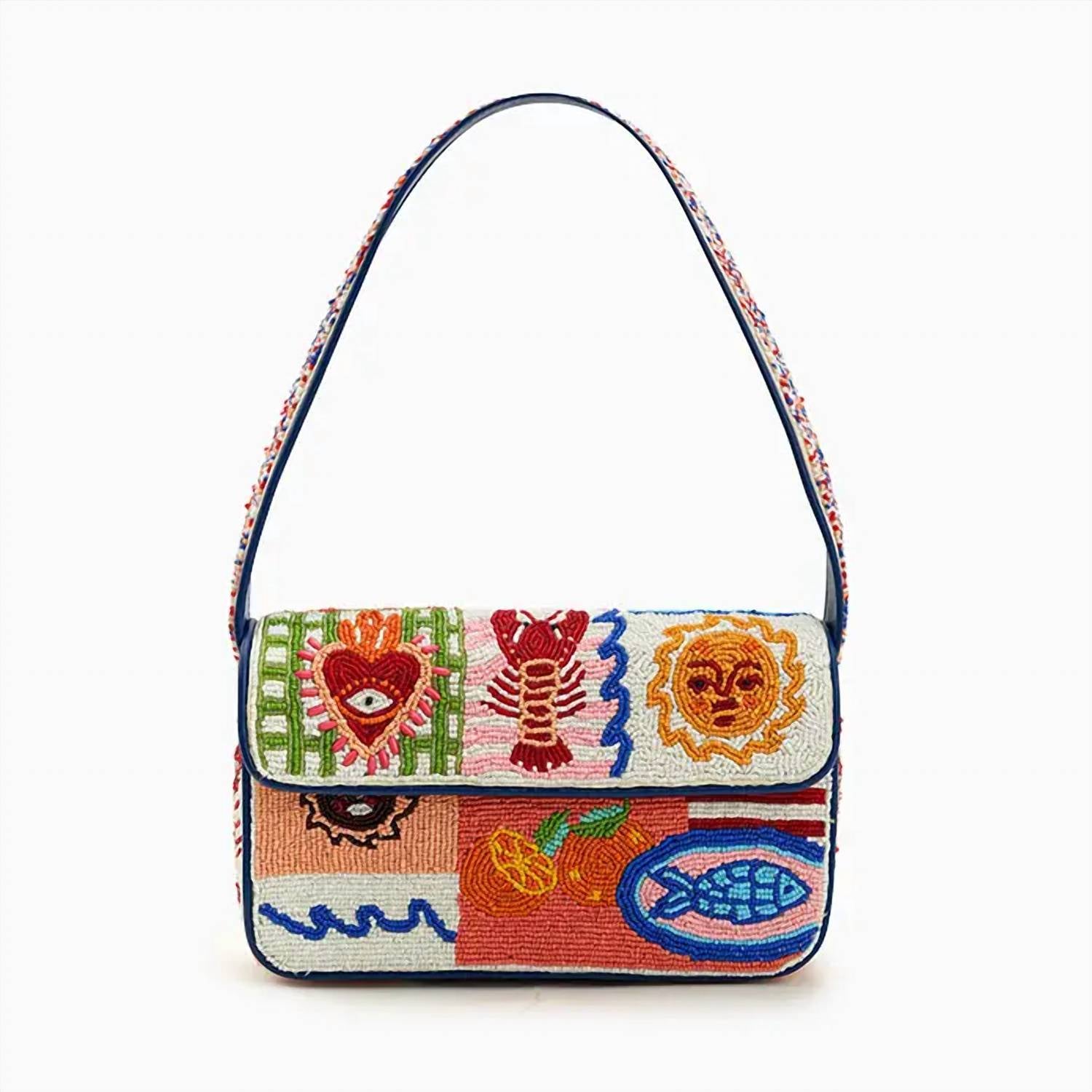 America & Beyond - Women's Beaded Shoulder Bag