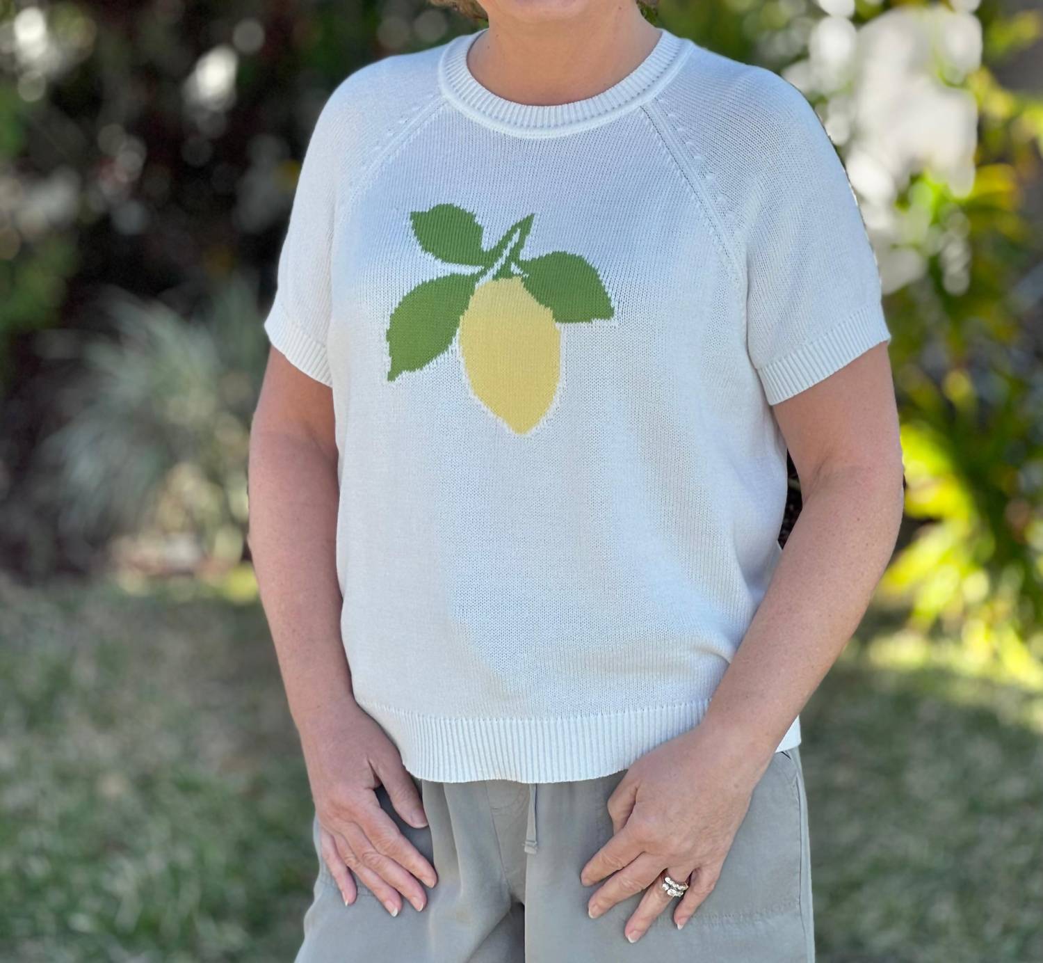 Charlie B - When Life Gives You Lemons Short Sleeve Sweater