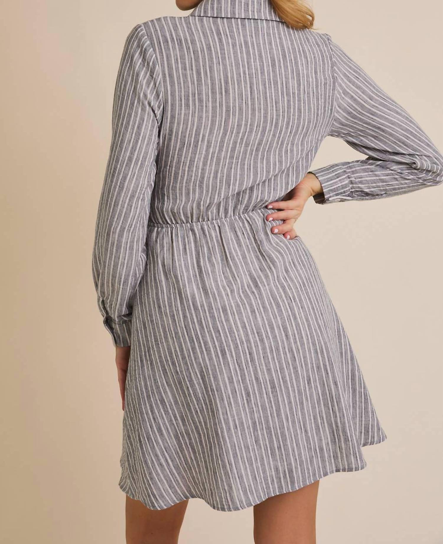 Gilli - Jocelyn Striped Shirt Dress