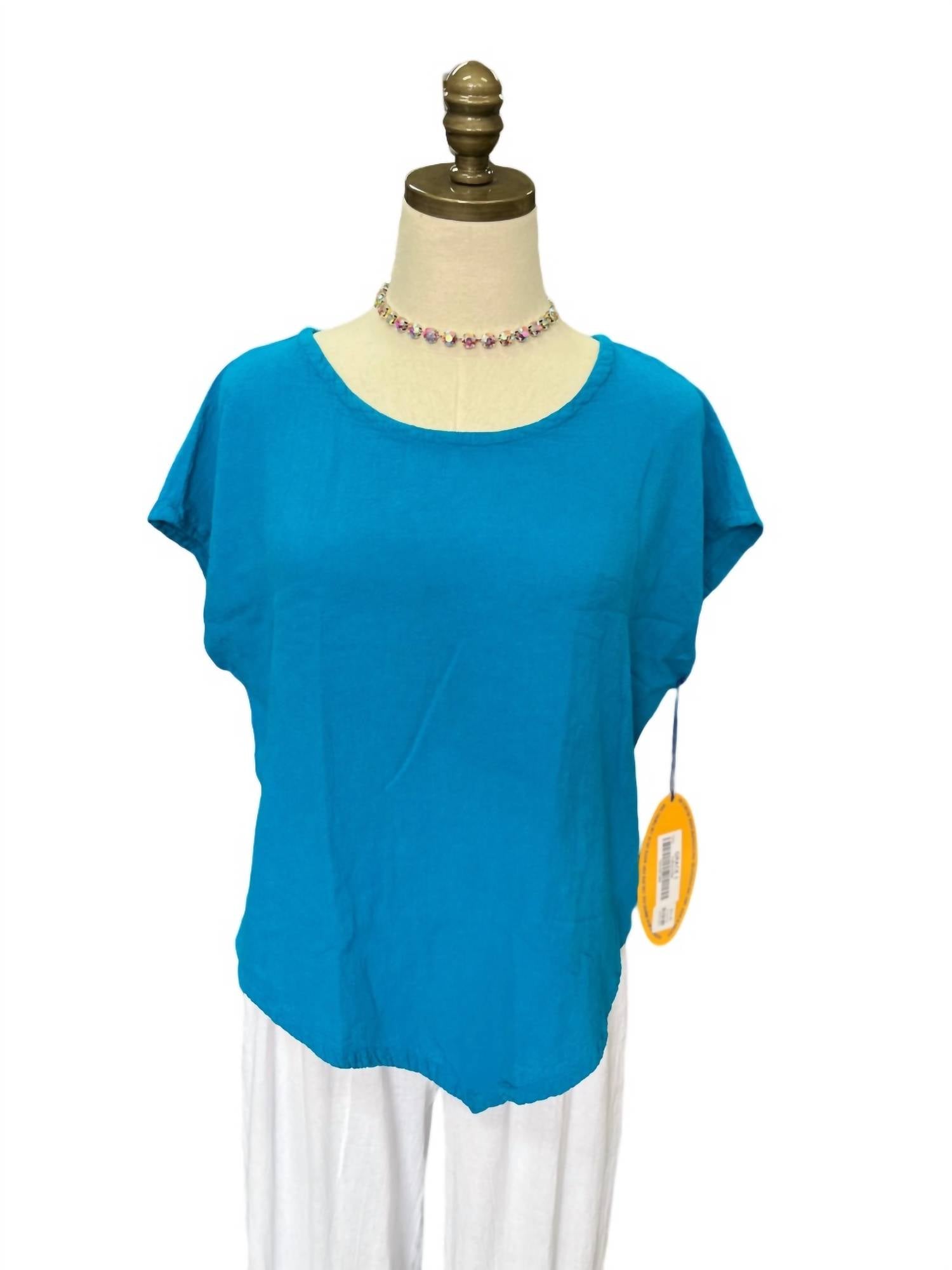 Oh My Gauze! Grace Top in turquoise - women's t-shirt