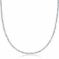 Enewton - Choker Bright Faceted Hematite 2mm Bead Necklace