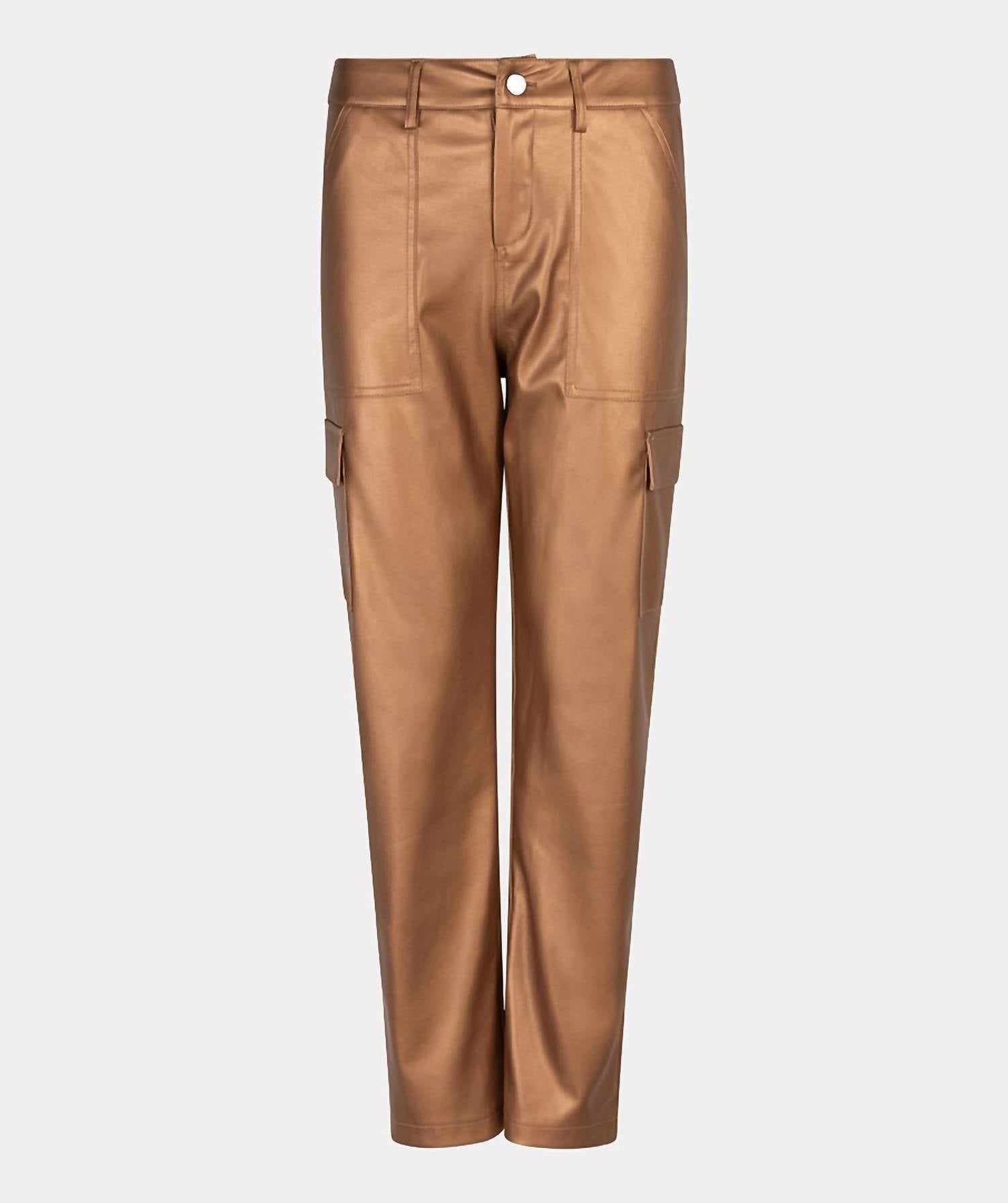 Esqualo - Cargo Vegan Leather Trousers
