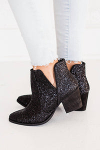 Not Rated Women's Fiera Booties in black - women's shoe - detail view