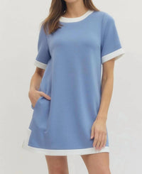 Entro - Short Sleeve Mini Dress