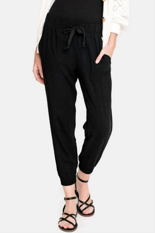 Gibson - Gigi Linen Rayon Blend Jogger Pants