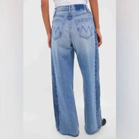 Mother - Pipe Dream Button Sneak Fray Jeans