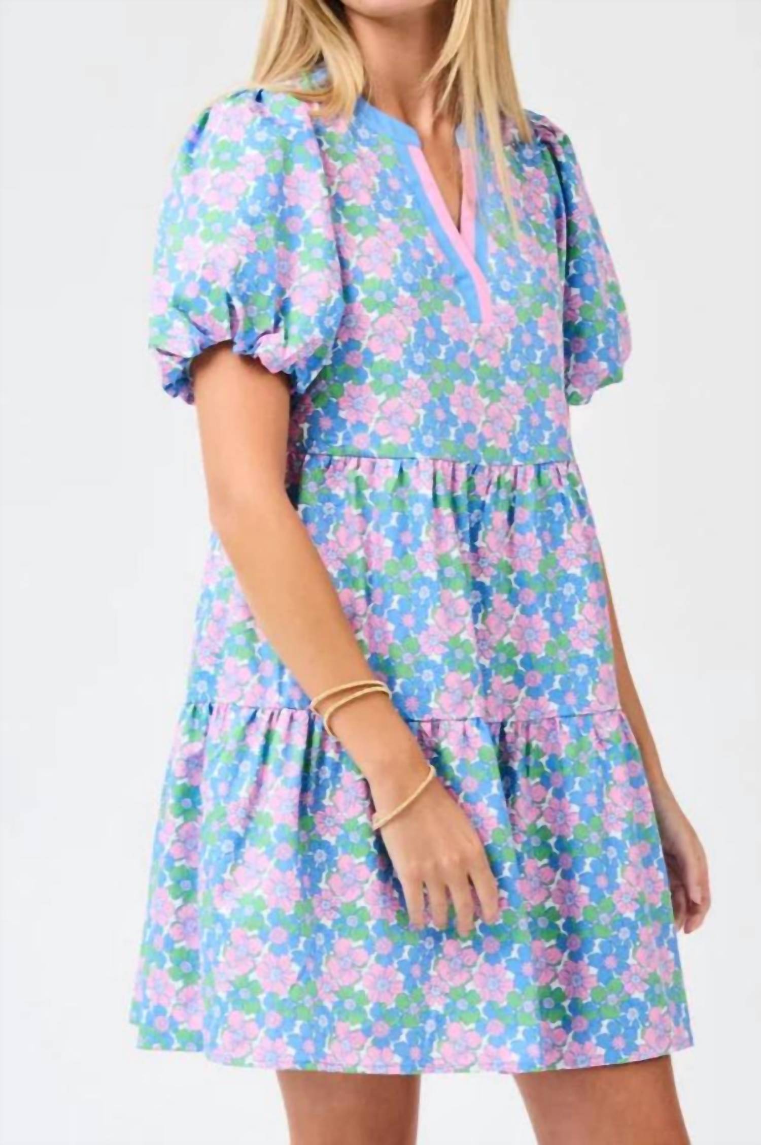 Mary Square - Kinsley Vintage Po Ble Mini Dress
