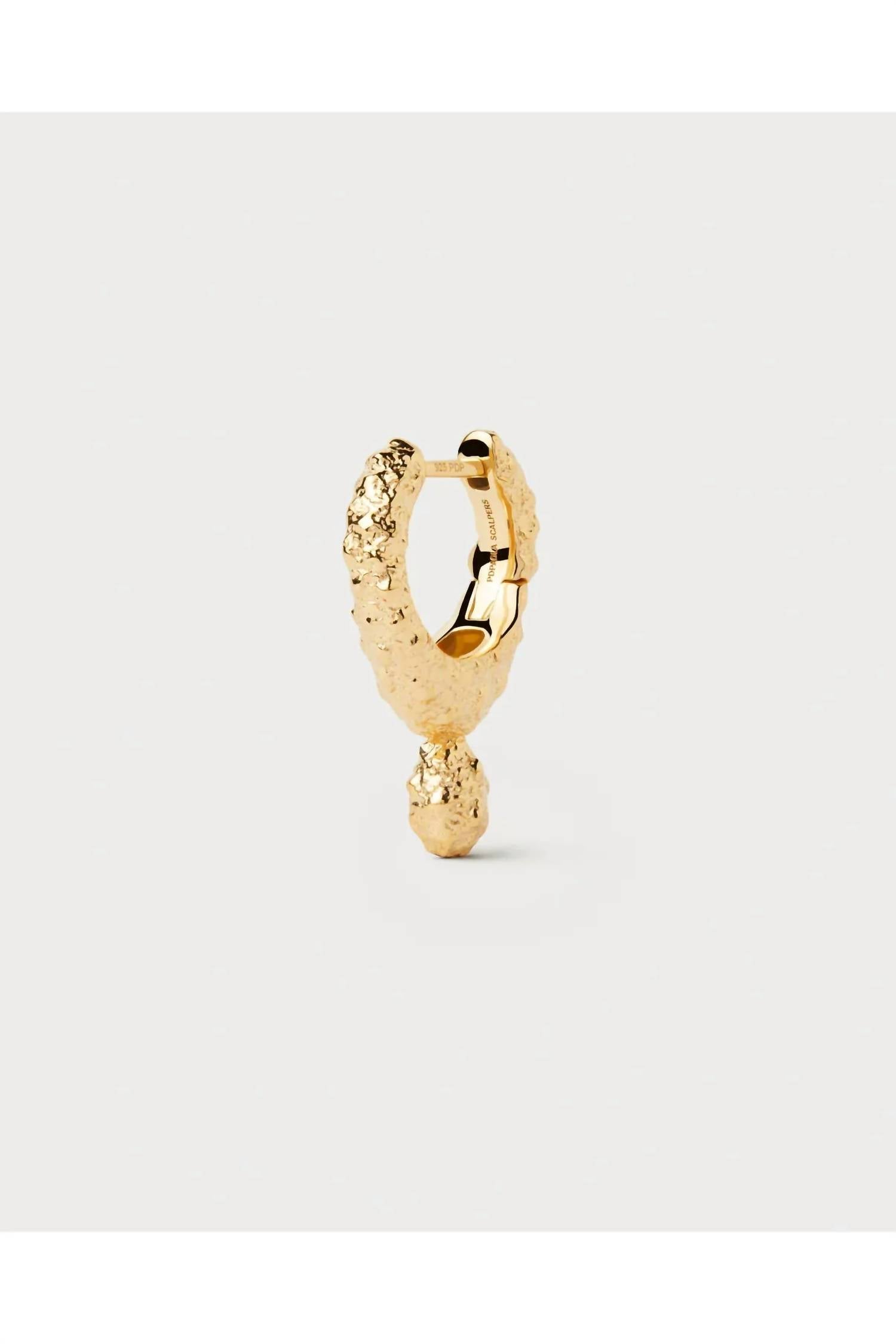 Pdpaola - Women's Lava Single Hoop Earring
