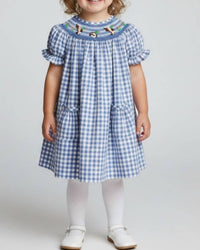 Delaney - Girls' Smocked Mallard Duck Dress