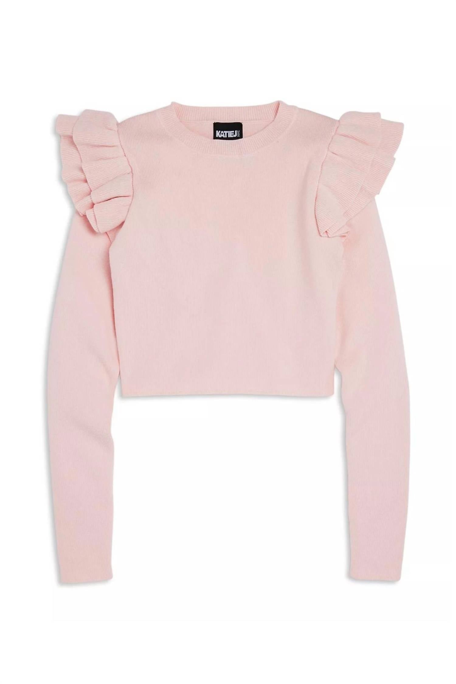 Katie J Nyc - Tween Long Sleeve Isla Flutter Sleeve Top