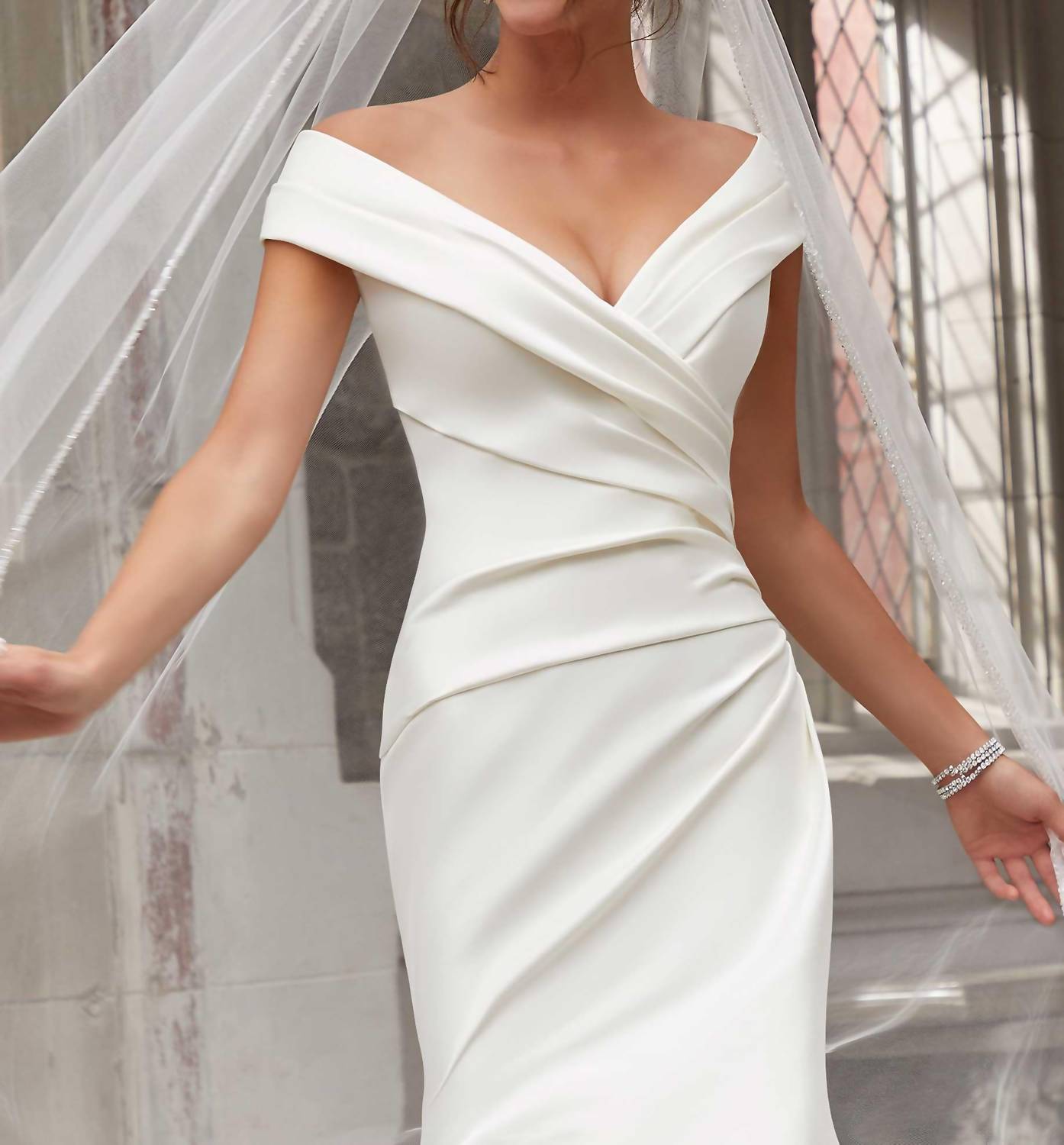 Morilee - Edged With Sequins Cathedral Wedding Veil