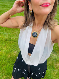Avenue Chic - Women's Evil Eye Pendant Necklace