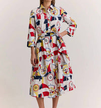 Hinson Wu - Robin 3/4 Sleeve Dress
