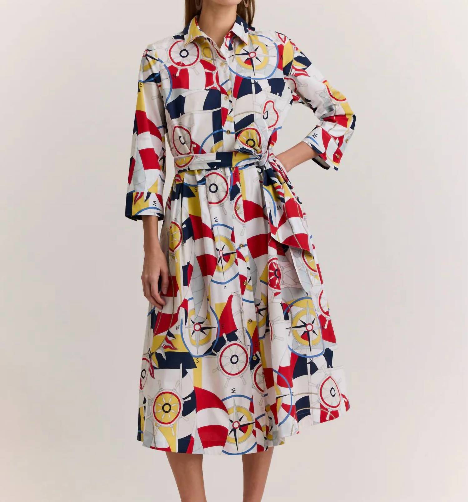 Hinson Wu - Robin 3/4 Sleeve Dress