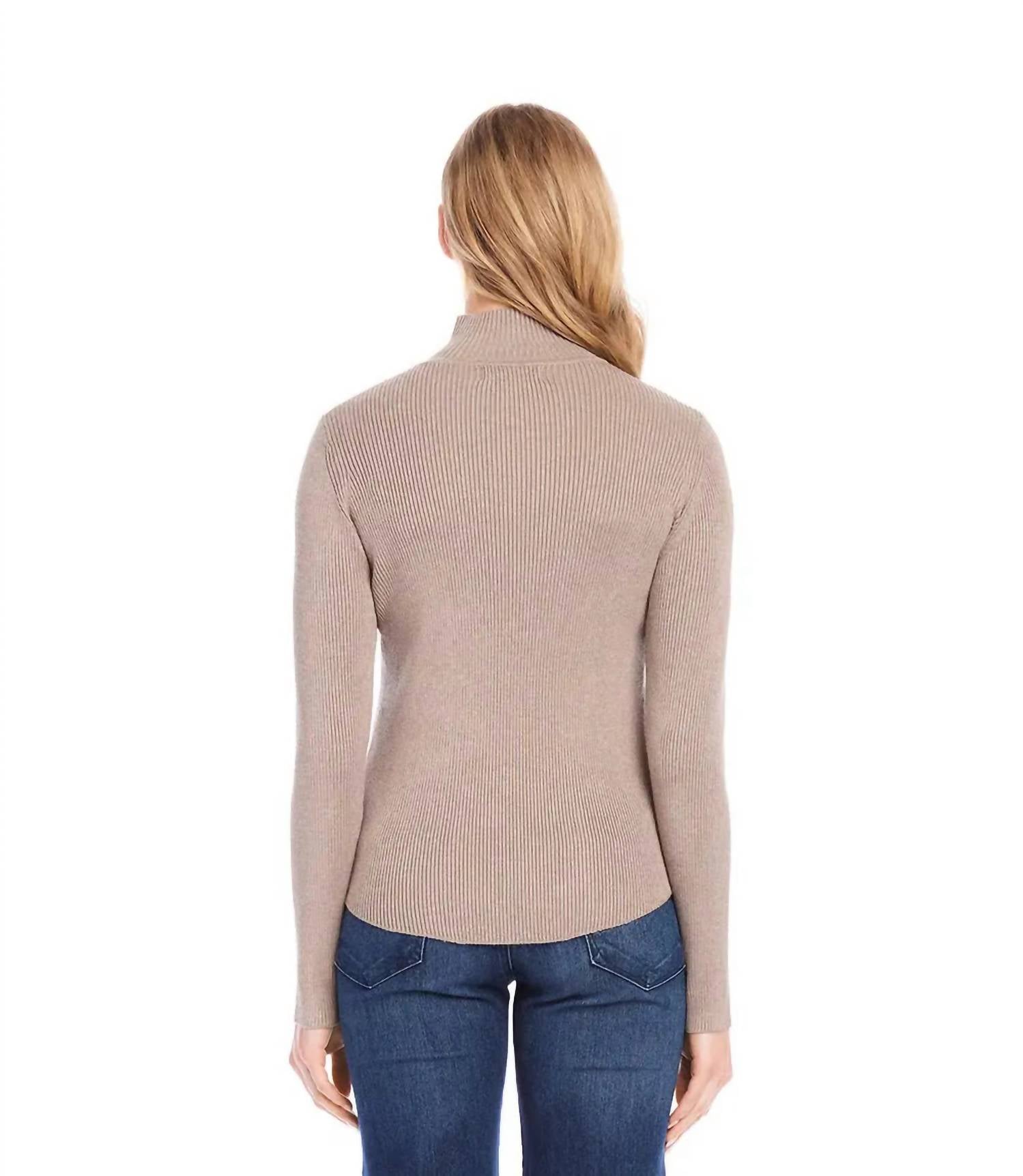 Karen Kane - Ribbed Turtleneck Sweater