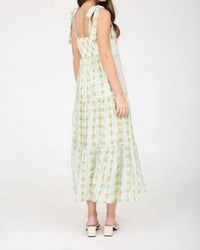 Blu Pepper - Stripe Floral Contrast Sleeveless Midi Dress