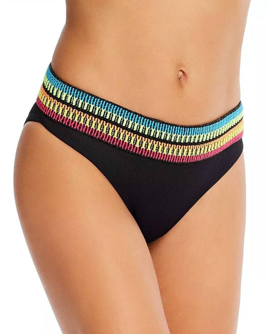 Peixoto - Zoni High-Waist Full Bikini Bottom