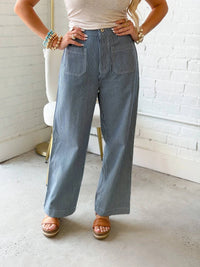 Entro - Coastal Lines Striped Pants