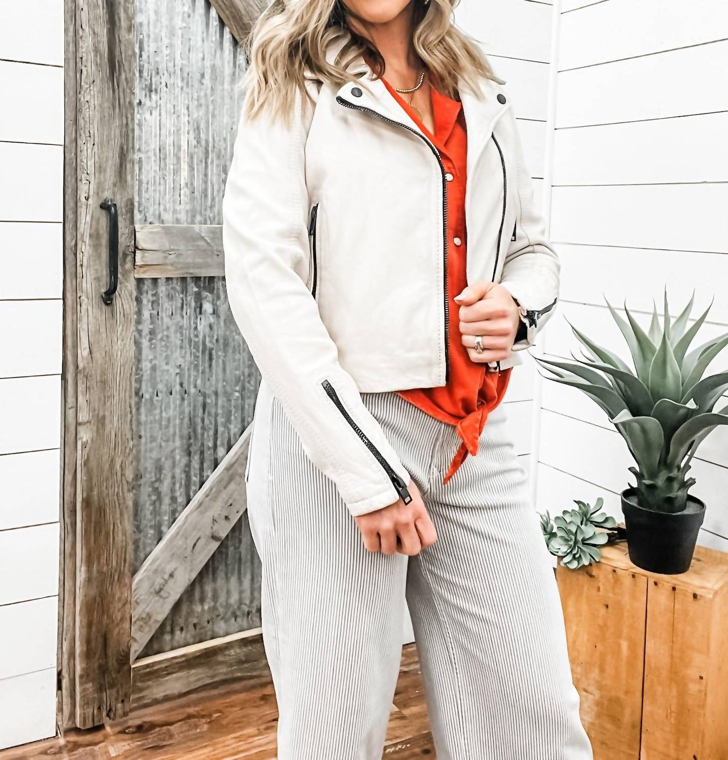 Mauritius - Bita Crop Moto Jacket