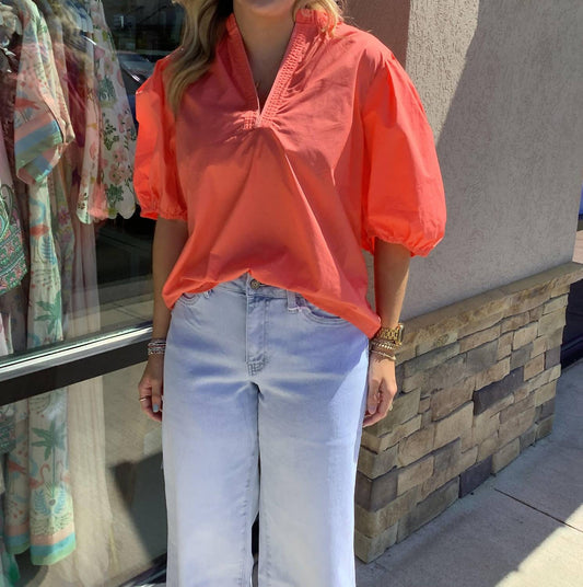 Caryn Lawn - Anna V-neck Top