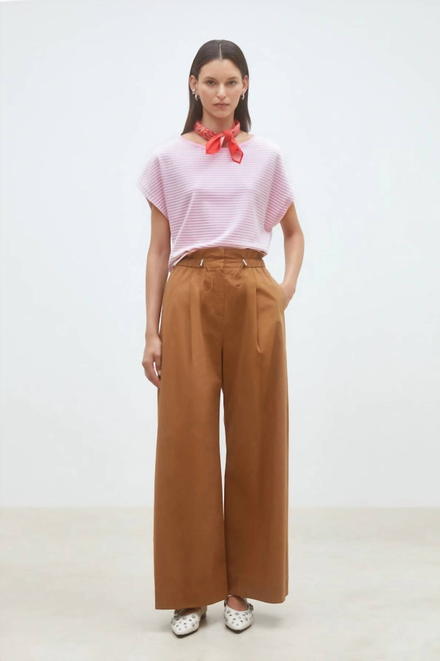 Suncoo - Jayden Wide-leg Pant