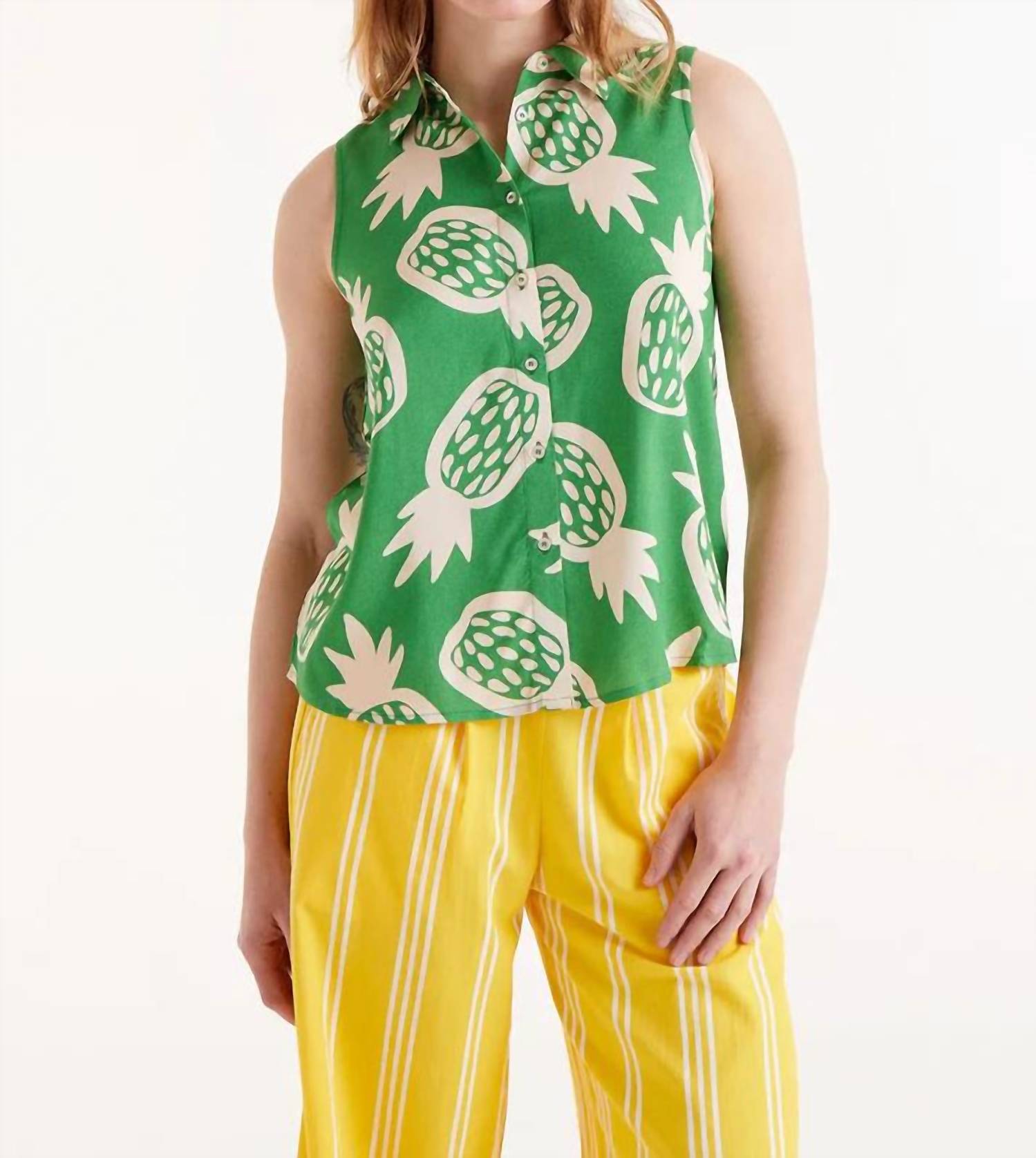 Compania Fantastica - Pineapple Print Shirt