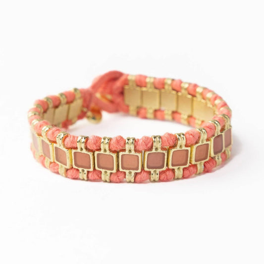 Ink+Alloy - Women's Josie Enamel Small With Loop Latch Bracelet