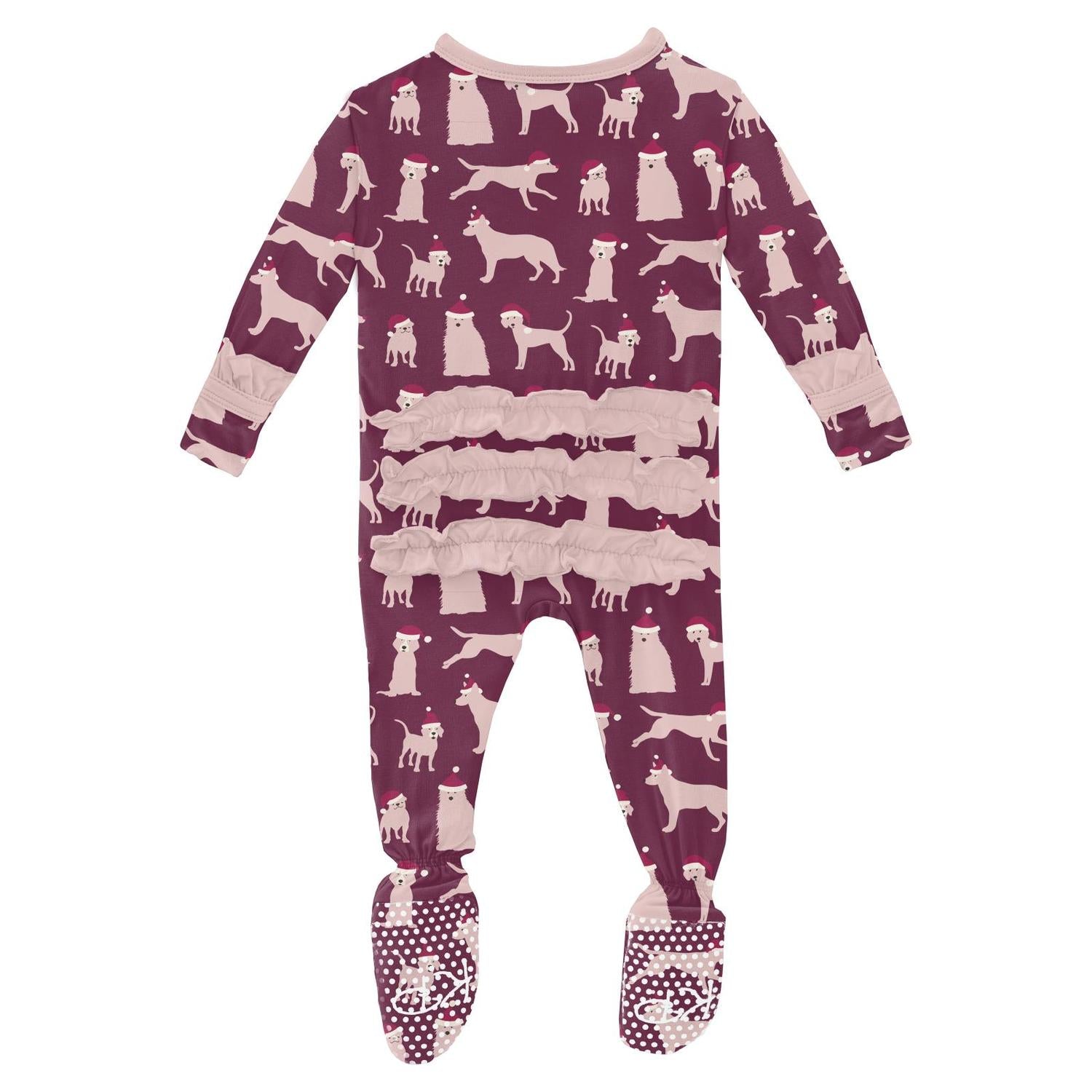 Kickee - Kids' Ruffle Footie with Snaps