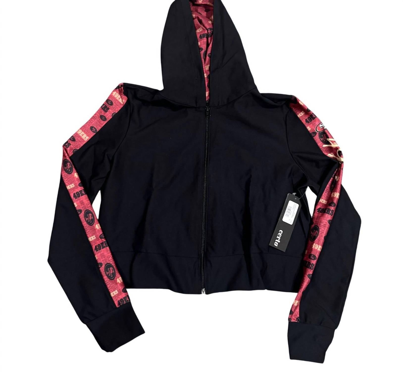 Certo - Cropped Hoodie With Zipper