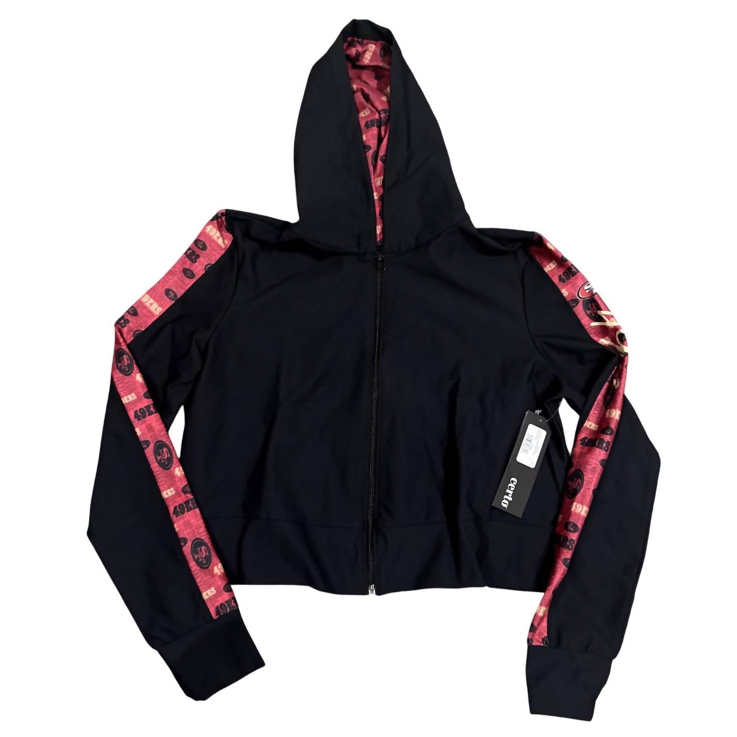 Certo - Cropped Hoodie With Zipper