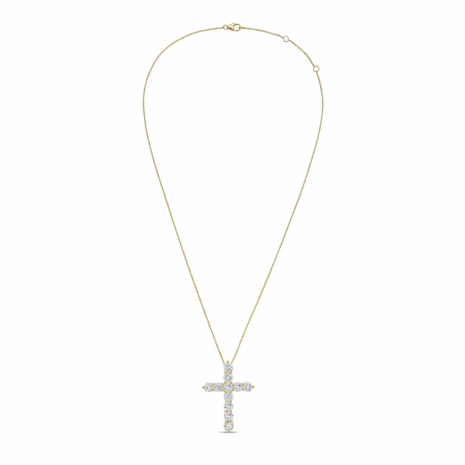 Diana M Jewels - Women's Round Lab-Grown Diamond Pendant Necklace (0.25 Ct) - Signature