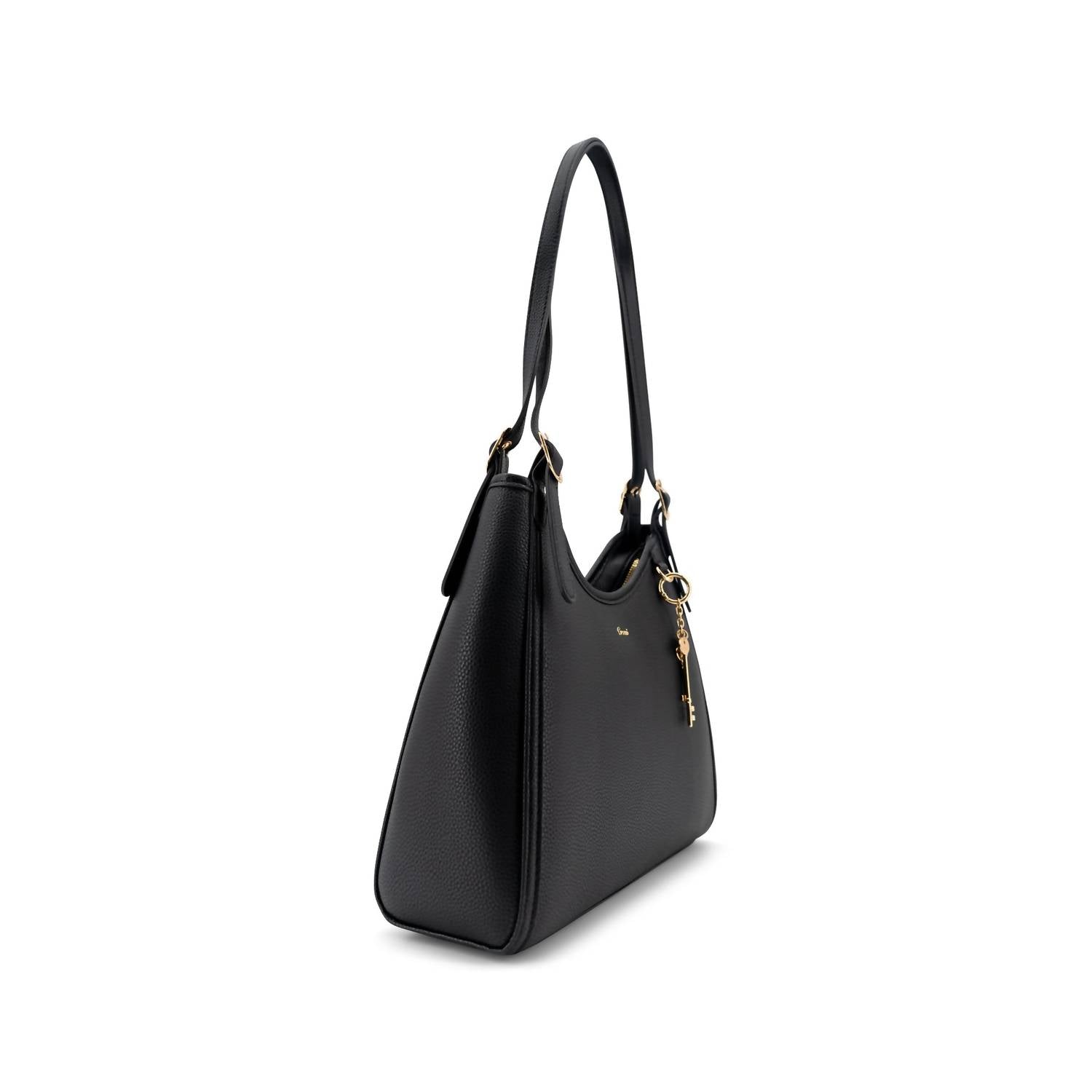 Like Dreams Women's Amrose Vegan Leather Tote Bag in black - women's bag - alternate view