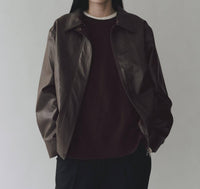 Mijeong Park - Vegan Leather Blouson Jacket