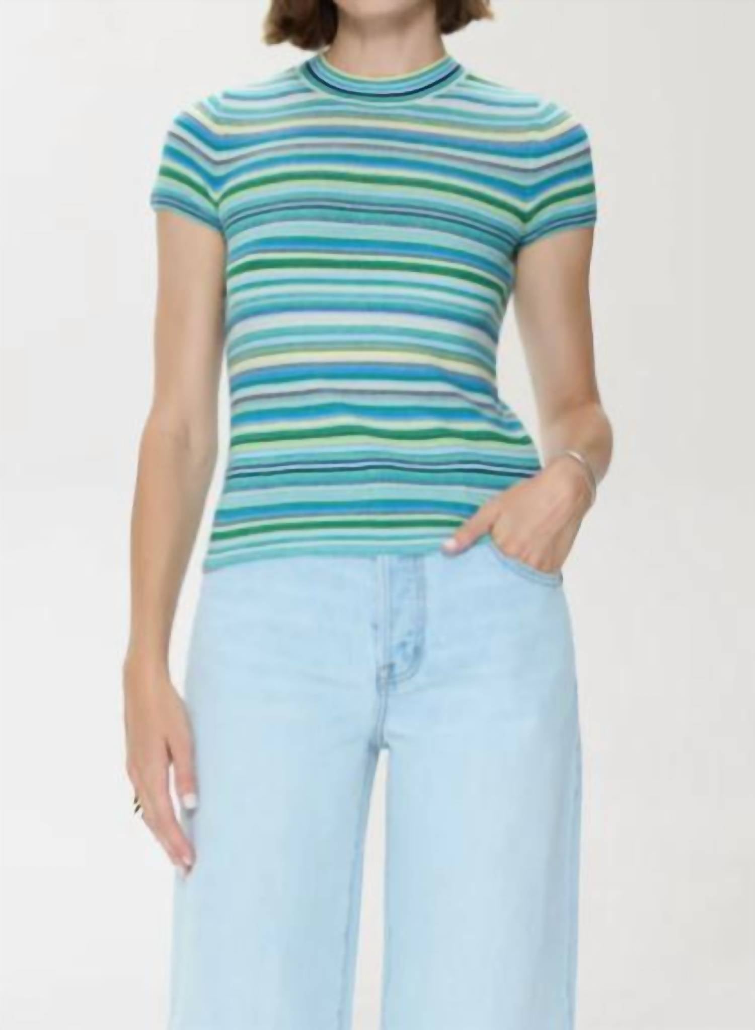 Pistola - Selene Short Sleeve Stripe Crew Tee