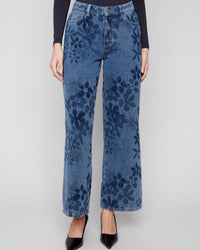 CHARLIE B Dahlia Jean in blue - women's pants - alternate view