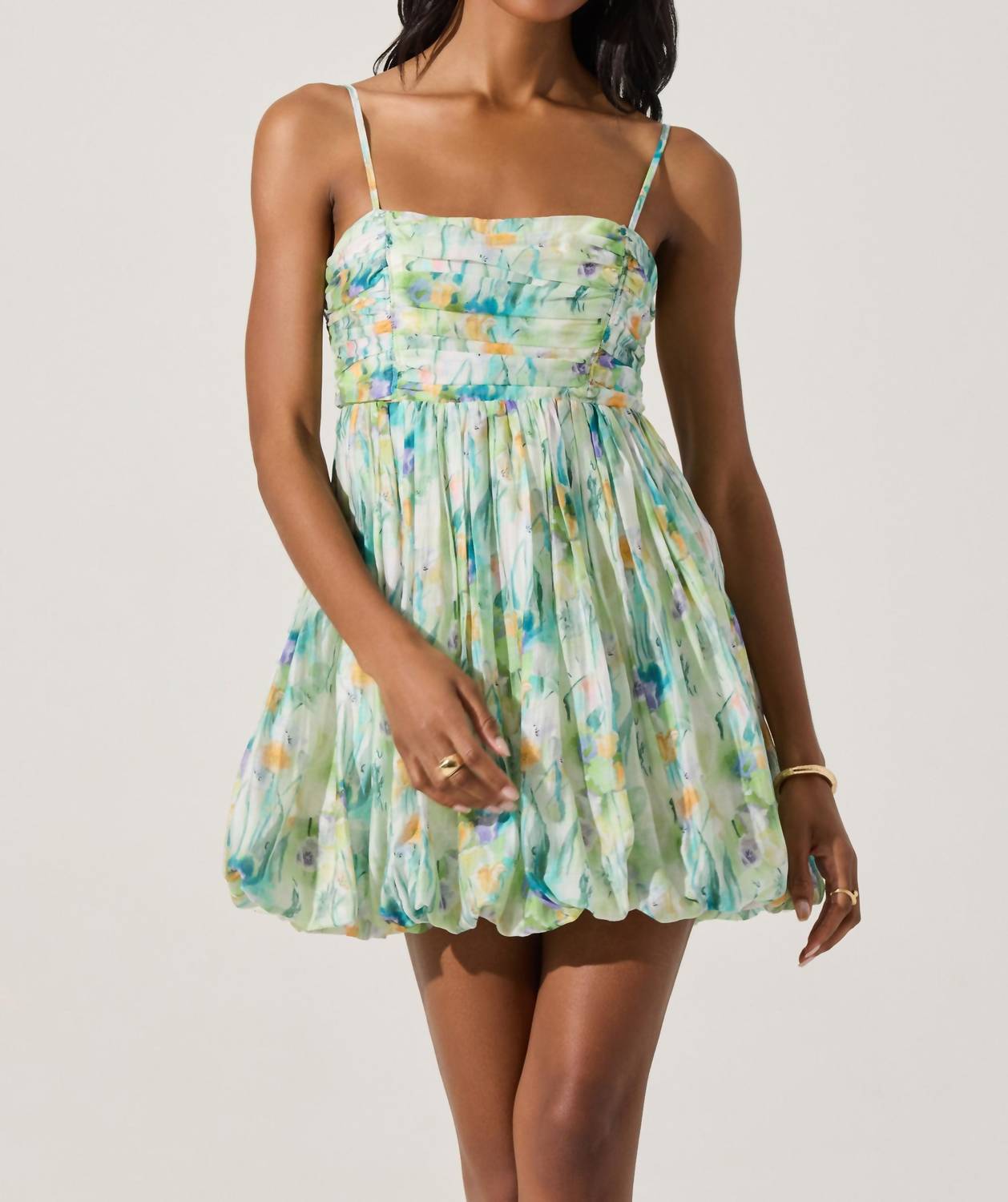 Astr - Bubble Skirt Mini Dress