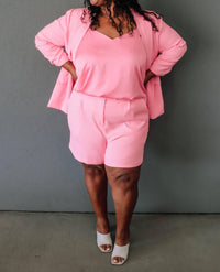 Skies Are Blue - Jules Tailored Shorts - Curvy
