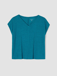 Eileen Fisher - V-neck Square Tee Top